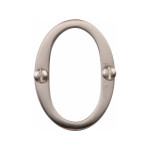M Marcus Heritage Brass Numeral 0 - Face Fix 51mm 